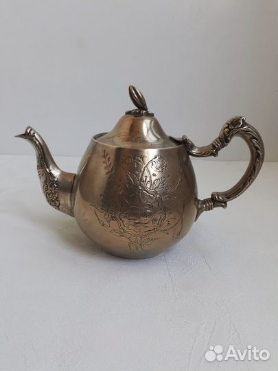 Чайник и молочник мельхиоровые NBE Индия