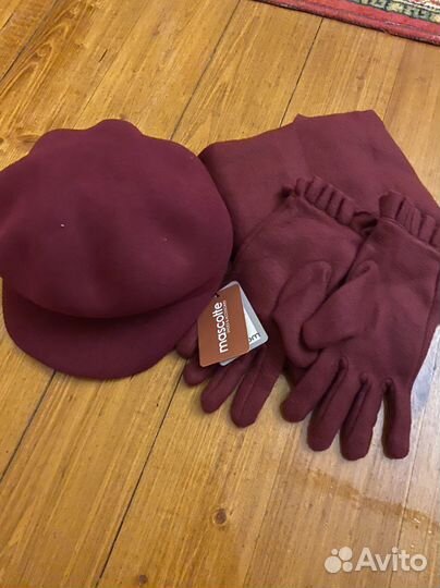 Шарф перчатки кепка