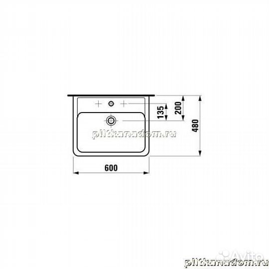 Laufen Pro A 8.1895.2.000.104.1 раковина 60х48