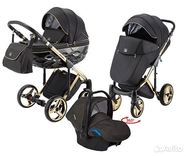 Коляска 3 в 1 Bebe mobile Castello