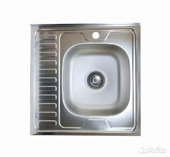 Мойка накладная 60 х 60 правая