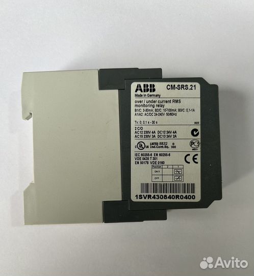 Реле контроля тока ABB 1SVR430840R0400