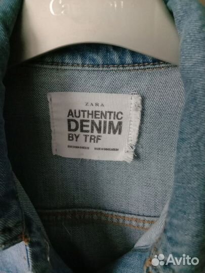 Джинсовая куртка укороченная Zara 42 размер