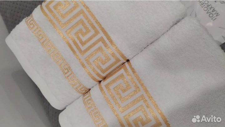 Полотенце банное махровое набор 4 шт