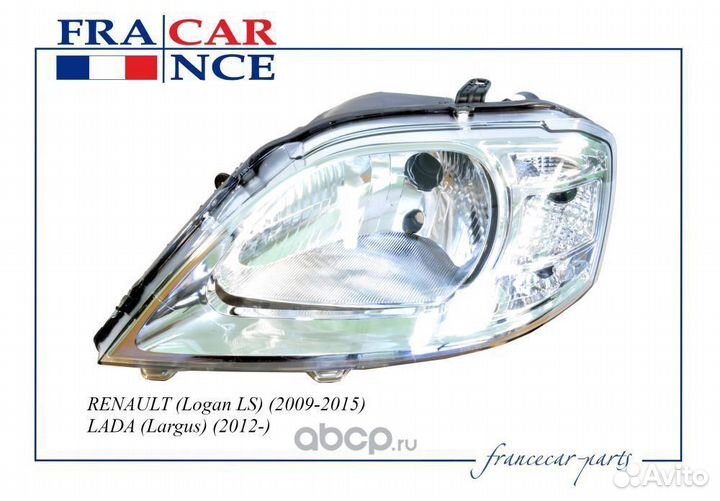 Фара Renault Logan LADA Largus лев. 2008-2014 г