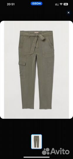 Летние укороченные брюки H&M + 4XL