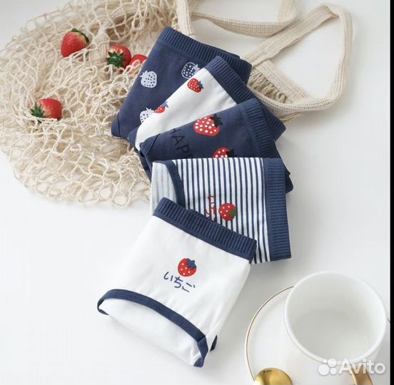 Женские трусики пакетом 5 штук новые слипы