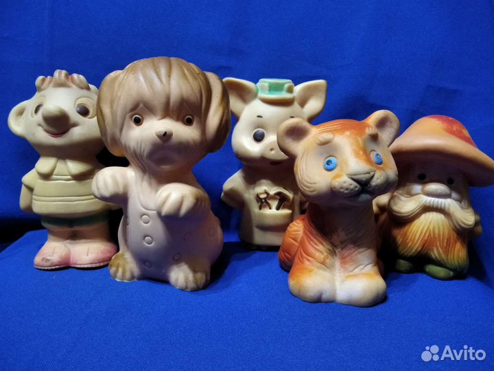 Детские резиновые игрушки ссср. 5 штук