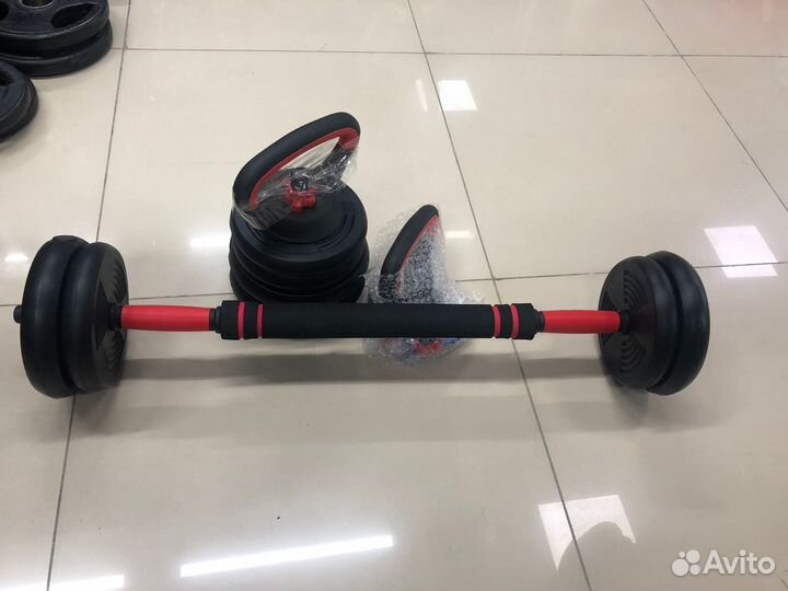 Набор тяжелоатлетический пластик 15 кг
