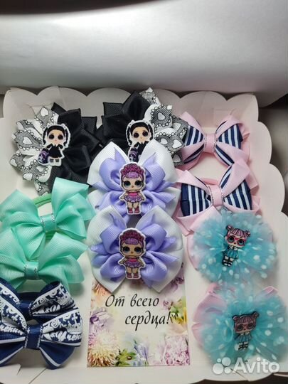 Бантики ручной работы, украшения для волос