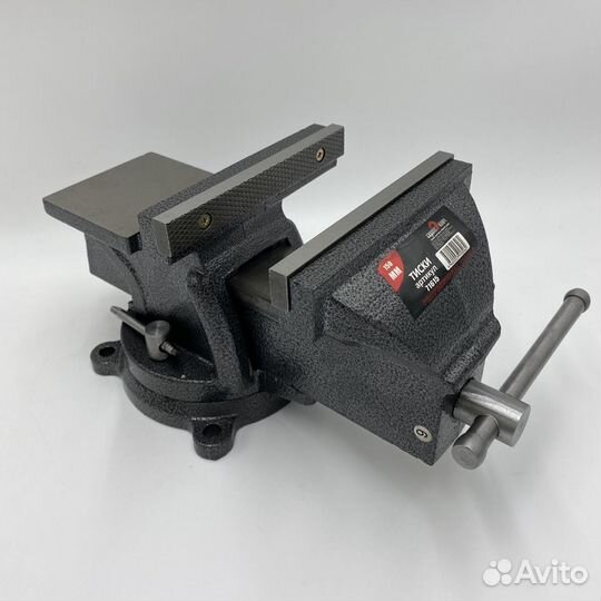 Тиски слесарные 150мм поворотные с наковальней Сер