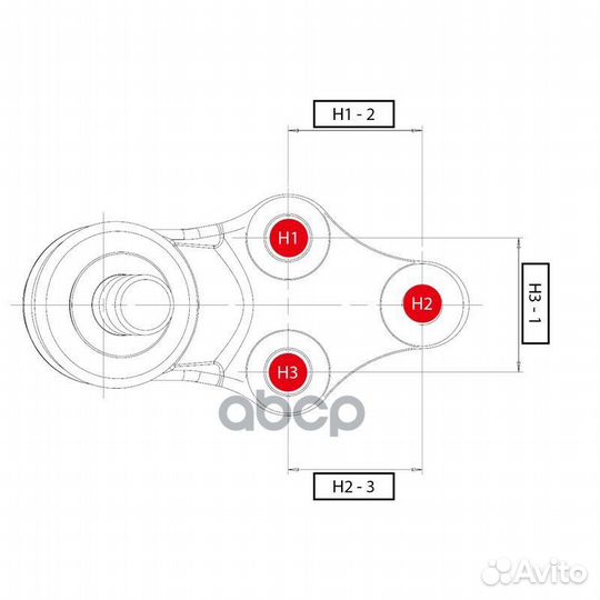 Опора шаровая CTR CB0455R (cbvw-5R) CB0455R CTR