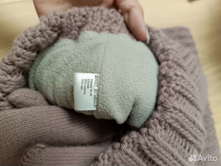 Комплект шапка и снуд