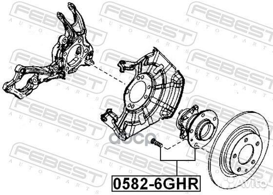 К-кт подшипника ступицы задней Mazda 6, CX-7 07