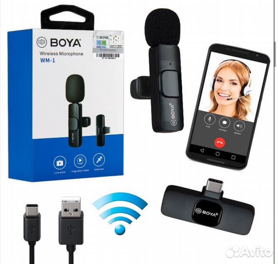 Микрофон для смартфона Boya WM-1