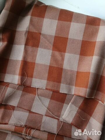 Ткани шотландка и тонкая светлая хб СССР