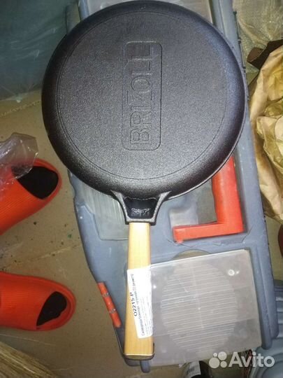 Чугунная сковорода блинница 22см
