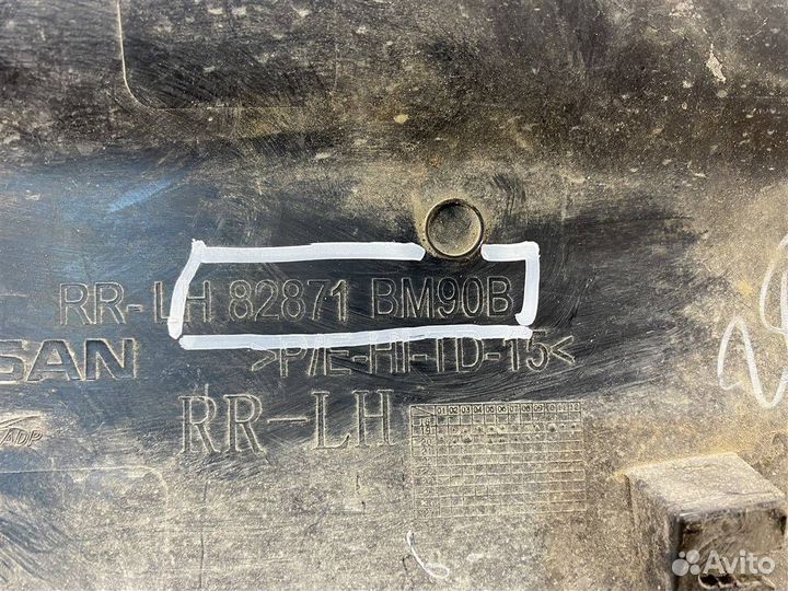 Накладка двери задней левой Nissan Qashqai с 2013