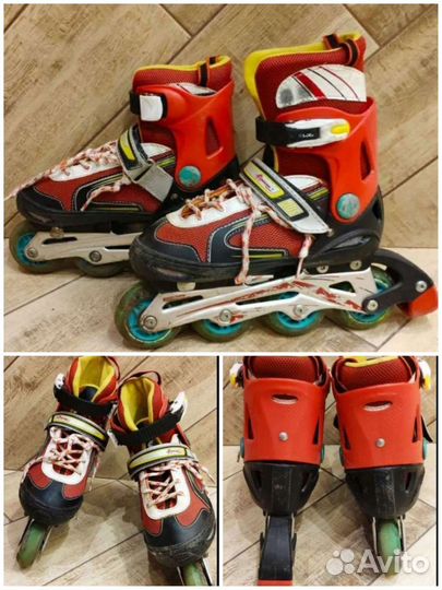 Ролики детские раздвижные р-ры 27-30, 31-34, 32-35