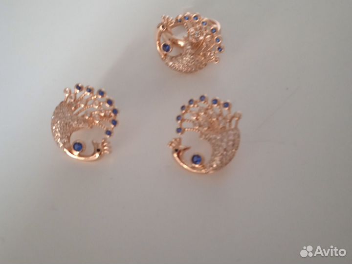 Серьги 2,5см кольцо 18р премиум