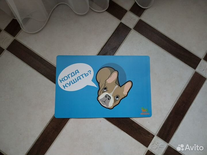 Коврик под миску для собак маленьких пород