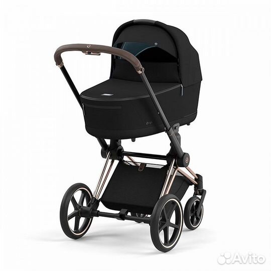 Коляска cybex priam 4 2022 deep black 2в1