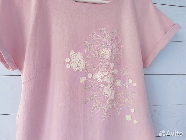 Платье женское летнее лён 44-46