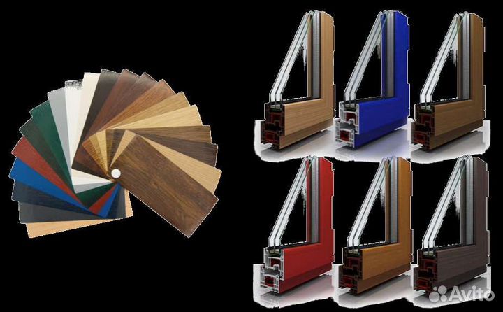Ламинированные окна и двери