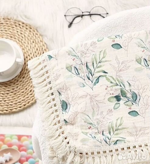 Муслиновый плед покрывало детский