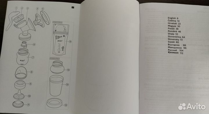 Ручной молокоотсос avent