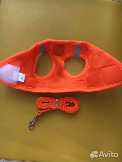 Шлейка с поводком для кошек и мелких собак XS