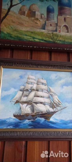 Картина Парусник в море