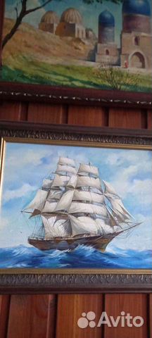 Картина Парусник в море