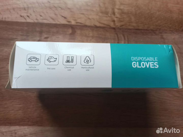 Перчатки виниловые одноразовые M