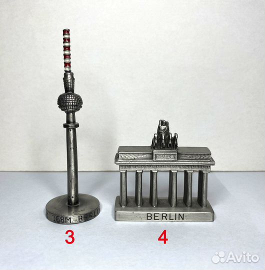 Домики статуэтки фигурки металлические здания