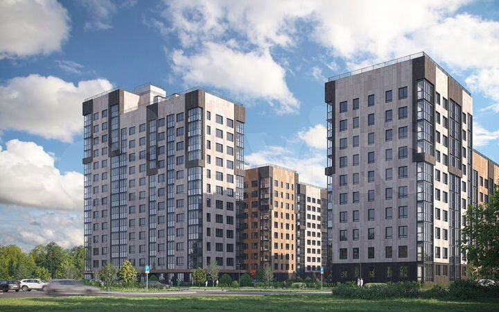 3-к. квартира, 61,6 м², 12/14 эт.