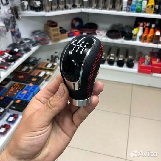 Ручка из экокожи со сменными накладками схем МКПП