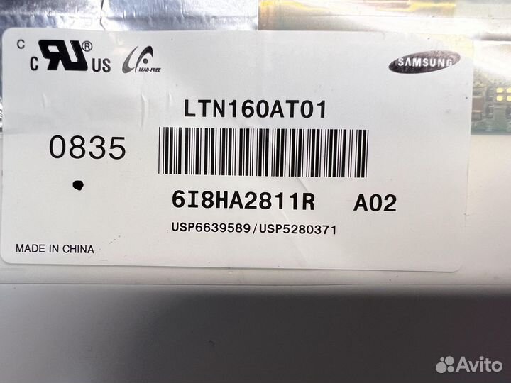 Матрица, экран, дисплей LTN160AT01