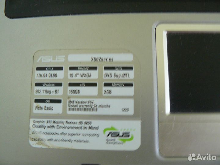 Ноутбук asus Х50Z