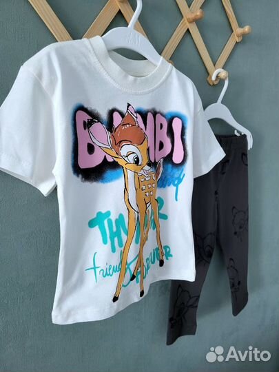 Костюм для девочки с футболкой и леггинсами Zara