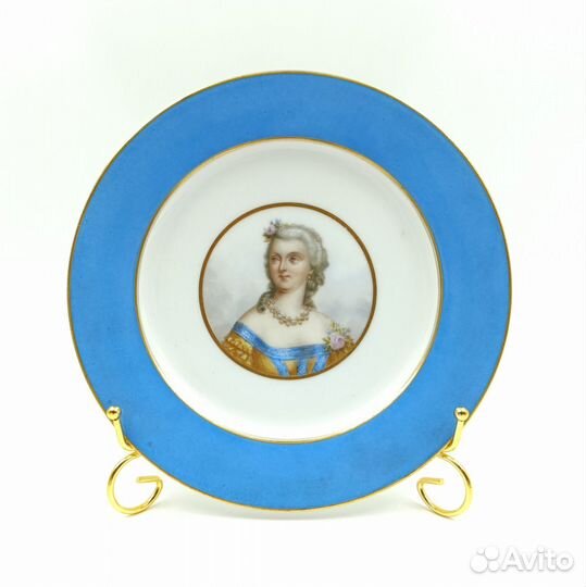 Тарелка с портретом 19 век Франция