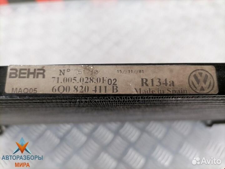 Радиатор кондиционера Skoda Fabia (6Y) 2004