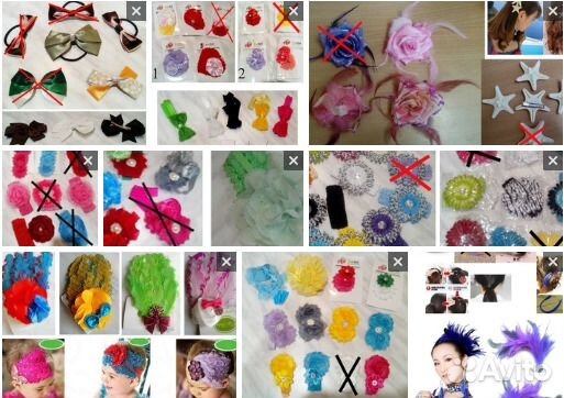 Новые Повязки, резинки, заколки на голову