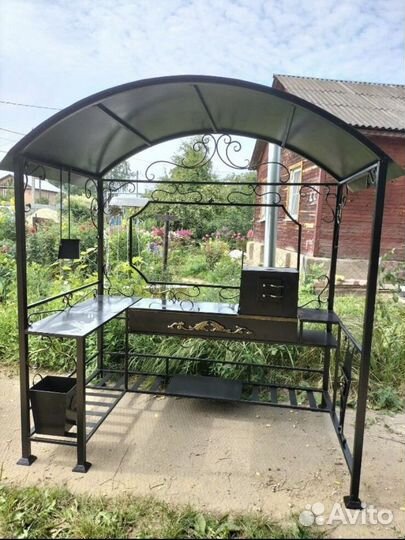 Мангал с печкой