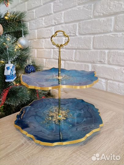 Фруктовница 2х-ярусная этажерка конфетница