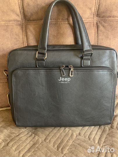 Мужской кожаный портфель новый