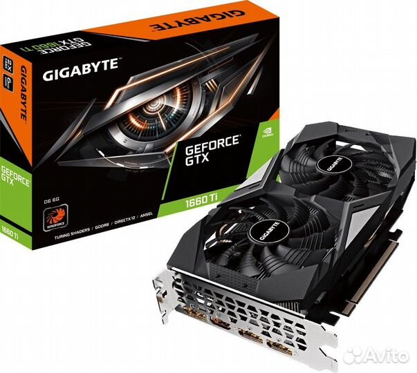 Видеокарта Gigabyte GeForce GTX 1660 Ti D6 6G (GV