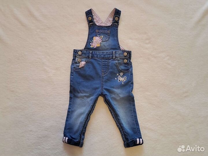 Джинсовый комбинезон для девочки 80 размер