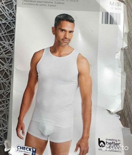 Майка мужская белая базовая 54-56 новая Германия