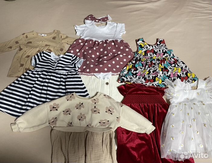 Вещи на девочку пакетом 62-68